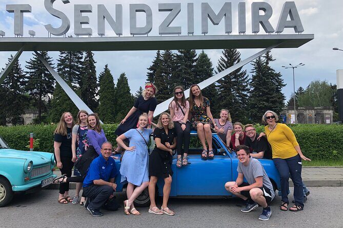 1.5h Crazy Guides' Communism Tour of Nowa Huta in Classic Car - Exploring Nowa Huta in a Classic Car