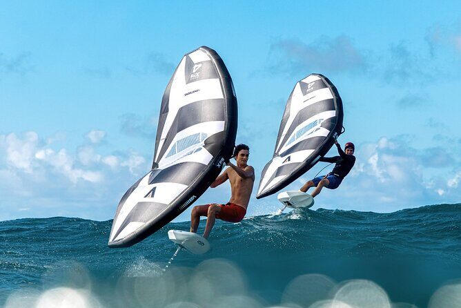 #1 eFoil 2 hr group + 2 hr wing foil or windsurf or kayak lesson - Key Points