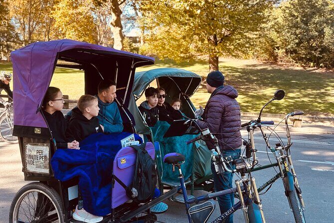 1 or 2 hour Central Park Pedicab Tour. - Key Points