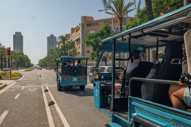 1,5-Hour Barcelona City & Beach Private Tuk-Tuk Tour - Exploring the 1.5-Hour Barcelona City & Beach Private Tuk-Tuk Tour