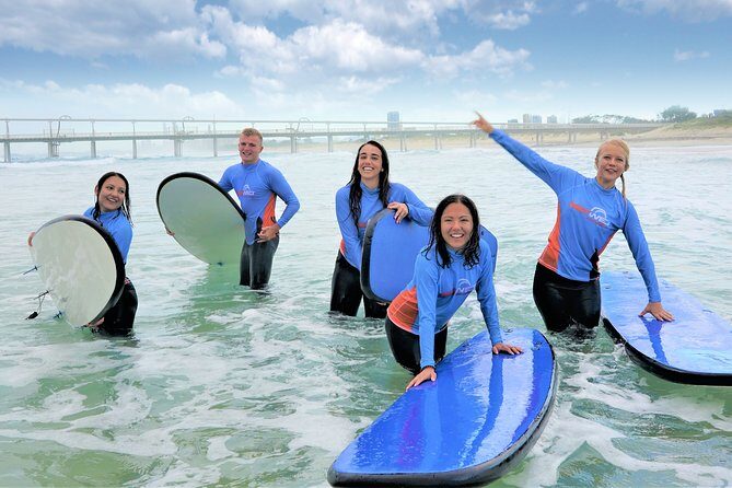 2 Hour Surf Lesson At The Spit, Main Beach (Ages 14+) - Summary