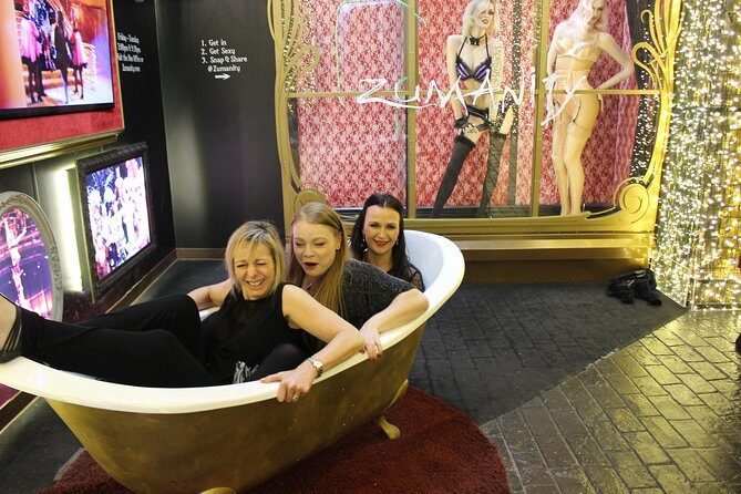 2-Hour Vegas Strip Walking Tour with Photos,Champagne & Vintage Vegas Goody Bags - The Group and Duration