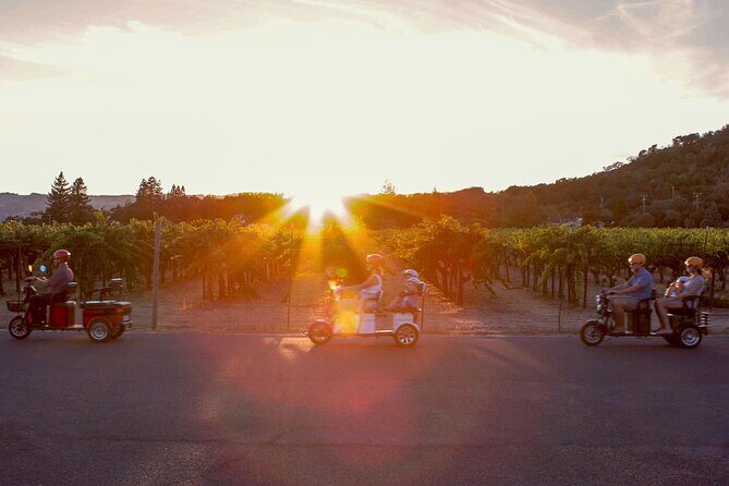 3 Hour Electric Trike Sunset Tour at Sonoma - Key Points