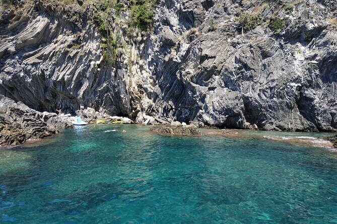 3 Hour shared Cinque Terre tour + Swim Stops at Secluded Beaches! - Key Points