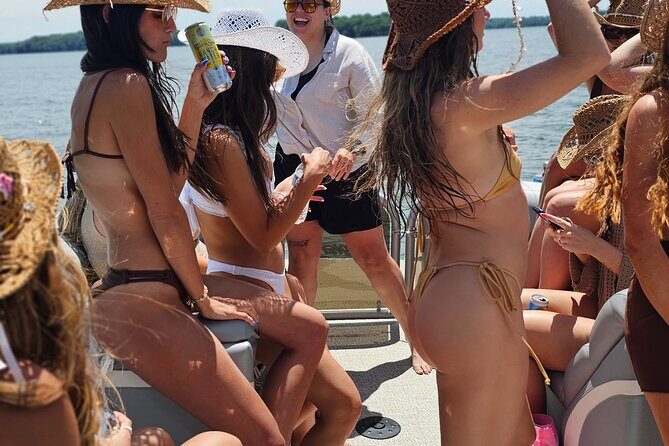 30ft Double Decker Slide Party Pontoon on Percy Priest - 16 max - The Experience from Past Travelers