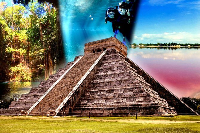 4 best spots in Cancún 1day! CHICHÉN ITZÁ, 2CENOTES, PINK LAKE - Key Points