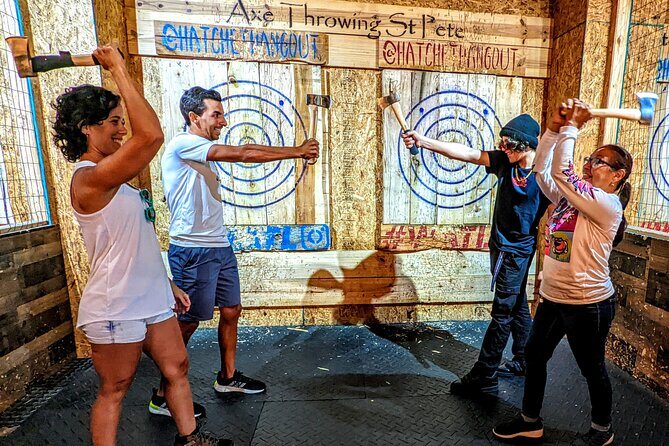 90 Minute Axe Throwing Guided Experience St Pete Hatchet Hangout - Key Points