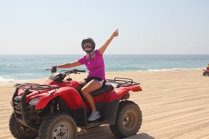 Activity driving a Simple ATV in Dunes and Beach - What to Expect from Your Cabo ATV Dunes and Beach Tour