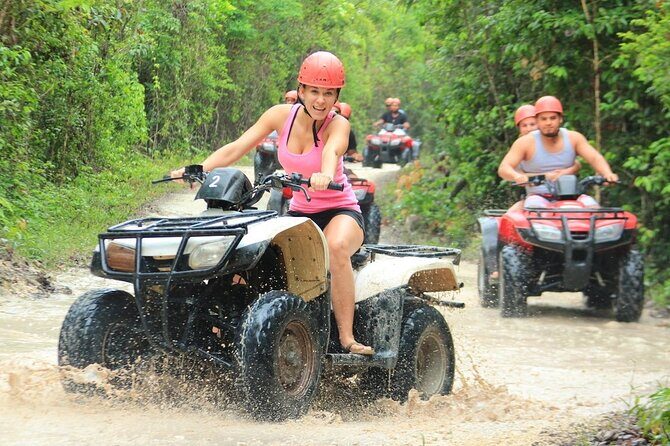 Adrenaline day ATV, Cenote, zipline From Playa del Carmen & Tulum - Key Points