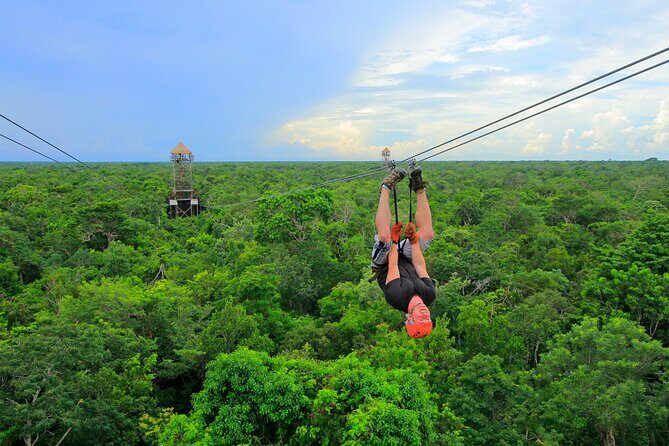 Adrenaline Experience - Snorkel, Rappell & Ziplines from Riviera Maya - Key Points