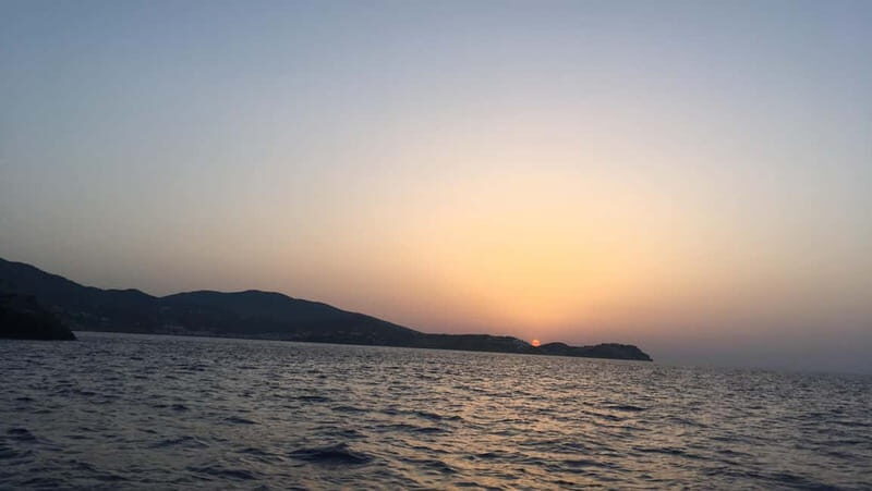 Agia Pelagia: Sunset Motorboat Tour with Soft Drinks - Key Points