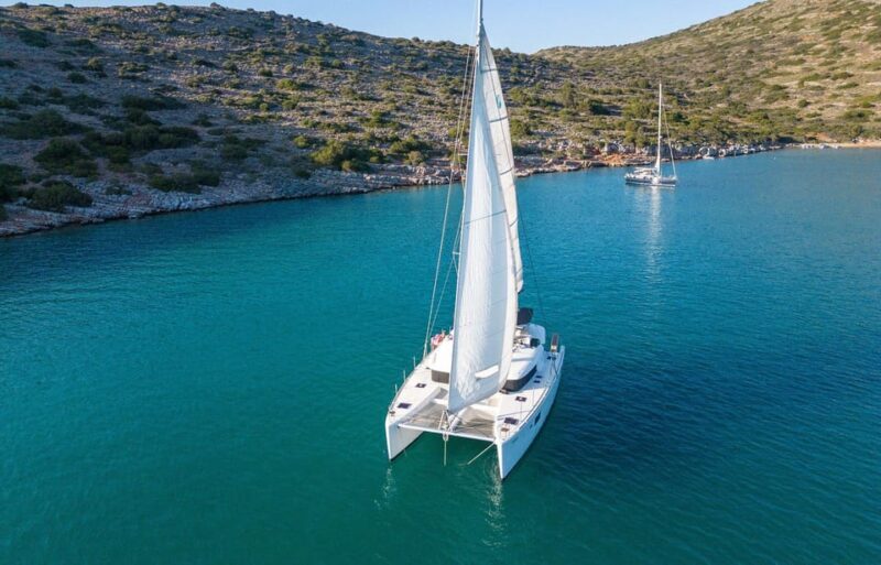 Agios Nikolaos: Private Catamaran Cruise with Meal & Drinks - Key Points