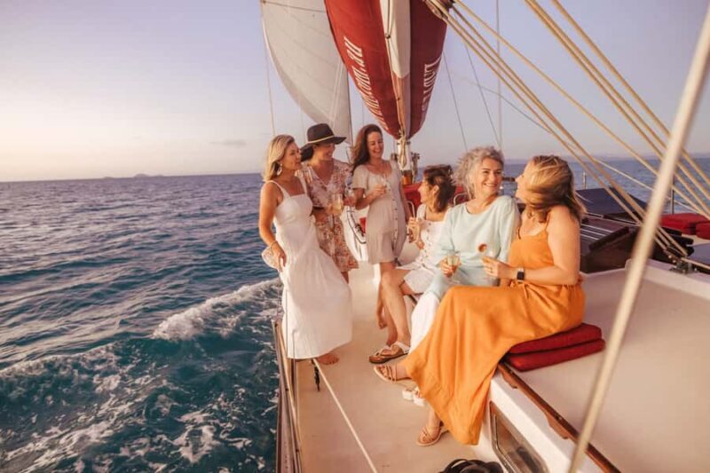 Airlie: Adults Only Sunset Sail with Aperol Spritz/Antipasto - FAQs