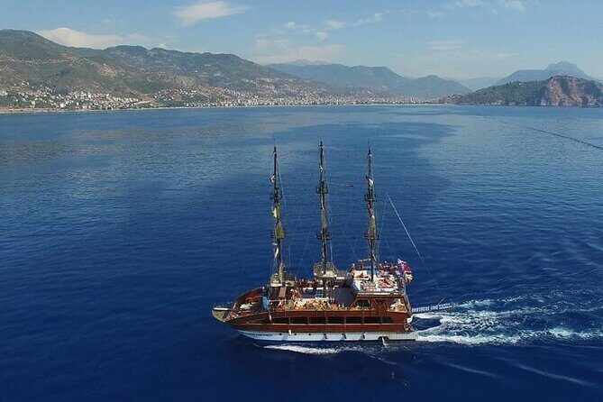 Alanya Catamaran Boat Tour with Lunch, Soft Drinks & Transfer - Key Points