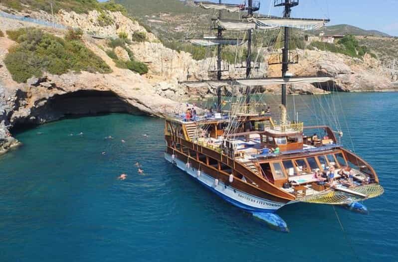 Alanya: Catamaran Boat Tour with Snorkeling with Lunch - The Detailed Itinerary