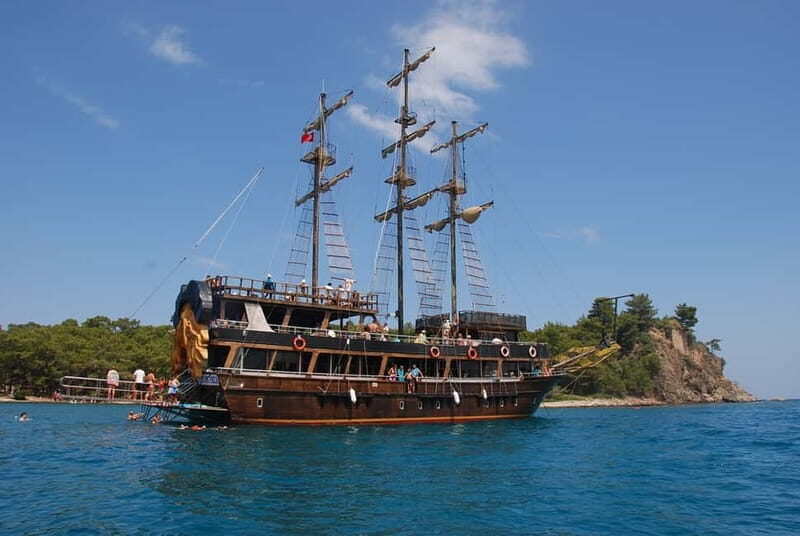 Alanya: Party Pirate Boat Trip w/Meal, Drinks, Pickup Option - Key Points