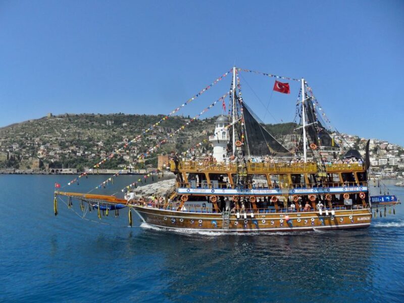 Alanya Pirate Boat Trip with Lunch, Swimming & Foam Party - Key Points