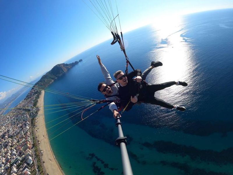Alanya: Tandem Paragliding with Hotel Pickup - Where the Flight Starts: The Cliff Above Cleopatra Bay