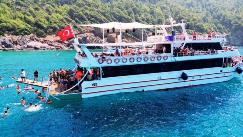 Alanya White Pearl Catamaran Cruise  Scenic Views & Swim - Key Points