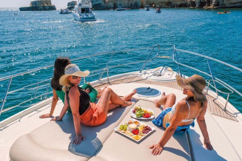 Albufeira: Algarve Full Day Private Yacht Charter - Activities on Board: Relax and Play