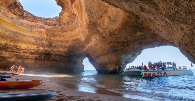 Albufeira: Caves and Coastline Catamaran Cruise to Benagil - Key Points