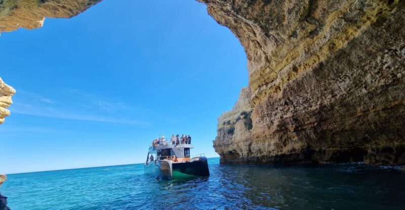 Albufeira: Coastline and Benagil Caves Tour by Catamaran - The Itinerary in Detail