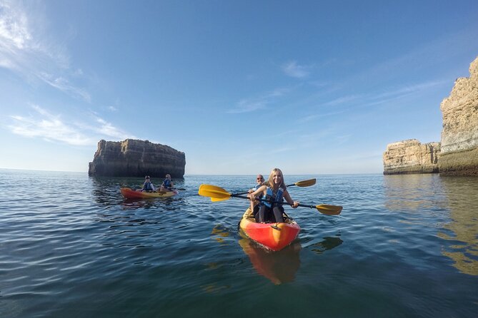 Albufeira Kayak Cave Tour – Hidden Beaches & Cliffs - The swimming and viewpoint stop: relax, then get back to it