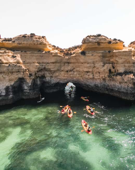 Albufeira: Secret Caves & Beaches Kayak Tour with Swim Stop - Starting Point and What to Expect