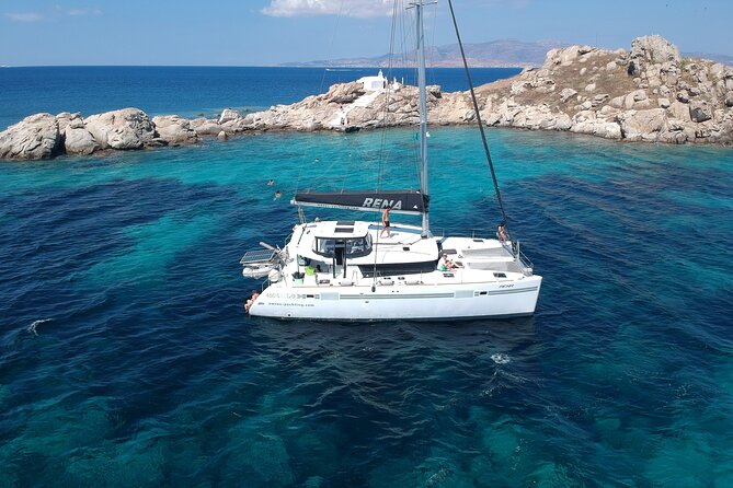All-Inclusive Catamaran Day Cruise - Lunch onboard: traditional Greek food plus drinks