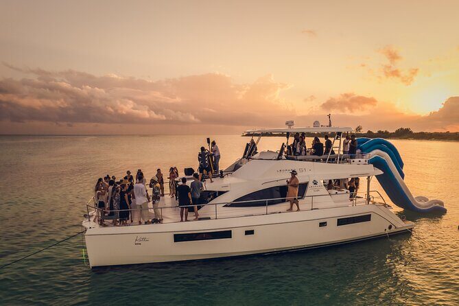 All Inclusive Tulum Party DJ Evening Beat in 51' Leopard PowerCat - Why Travelers Love This Tour