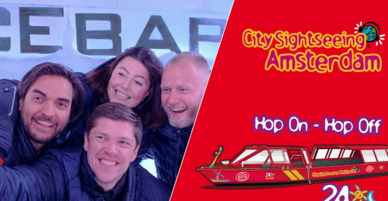 Amsterdam: 24-Hour Hop-On Hop-Off Boat and XtraCold Icebar - Exploring Amsterdam at Your Own Pace