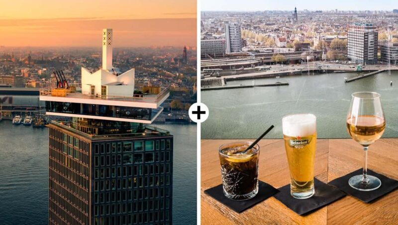 Amsterdam: A'DAM Lookout Entry Ticket with 1 drink - The Experience of the ADAM Lookout