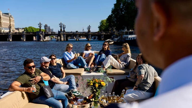 Amsterdam: Canal Cruise in Open Boat with Drink Option - Key Points