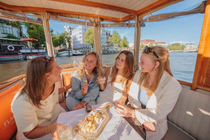 Amsterdam: Classic Saloon Boat Cruise with Cheese & Wine - What We Loved