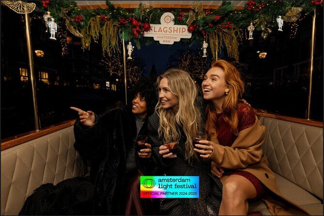 Amsterdam Light Festival: Canal Cruise Covered Saloon Boat - The Sum Up