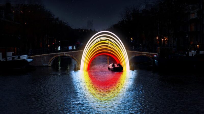 Amsterdam: Light Festival Canal Cruise inc Snack + Hot Drink - The Onboard Experience