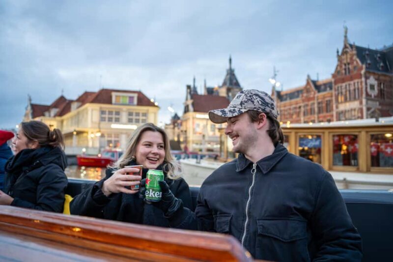 Amsterdam: Light Festival Open Boat with Hot Choco - What to Expect from the Experience