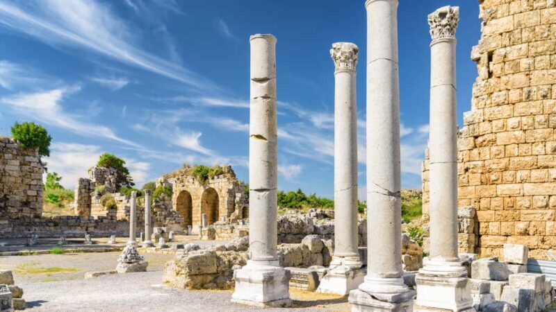 Ancient Perge, Aspendos Amphitheater & Side Guided Tour - Exploring the Ancient Sites