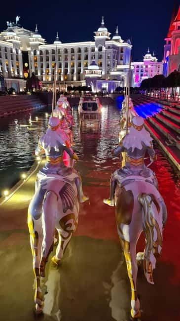 Antalya/Alanya/Side: Land of Legends Night Show & Shopping - Inside the Park: The Shopping Boulevard at Night