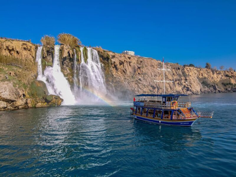Antalya: Beach & Waterfalls Boat Trip w/ Lunch & Soft Drinks - Key Points