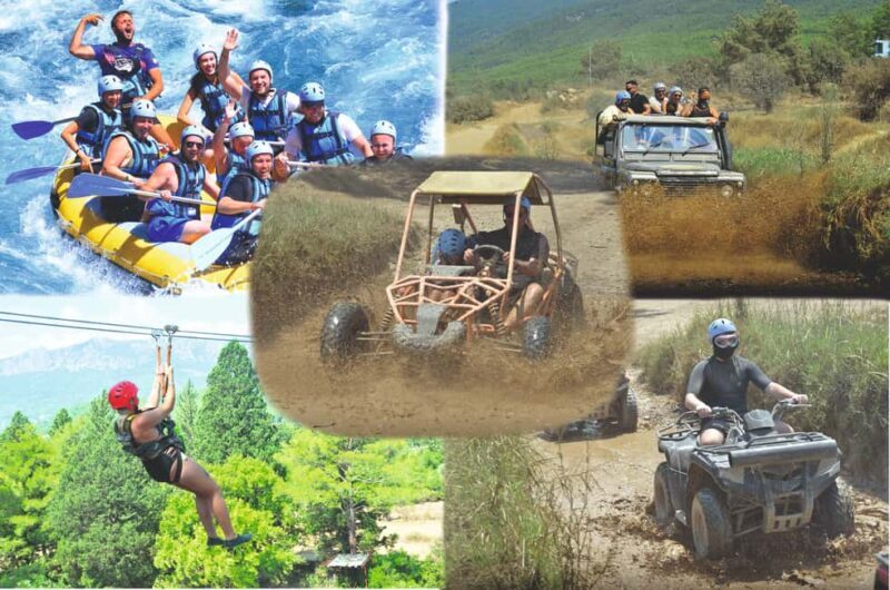 Antalya Buggy, Quad, Jeep, Rafting & Zipline Tour with Lunch - Detailed Breakdown of the Itinerary