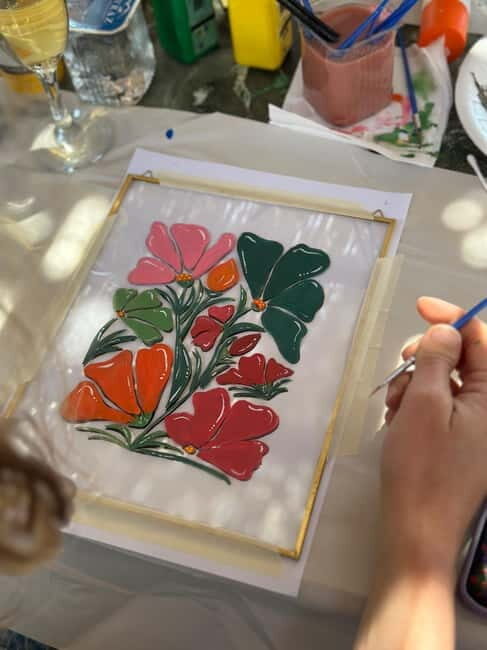 Antalya: Frame Glass Painting Workshop with Turkish Tea - Key Points