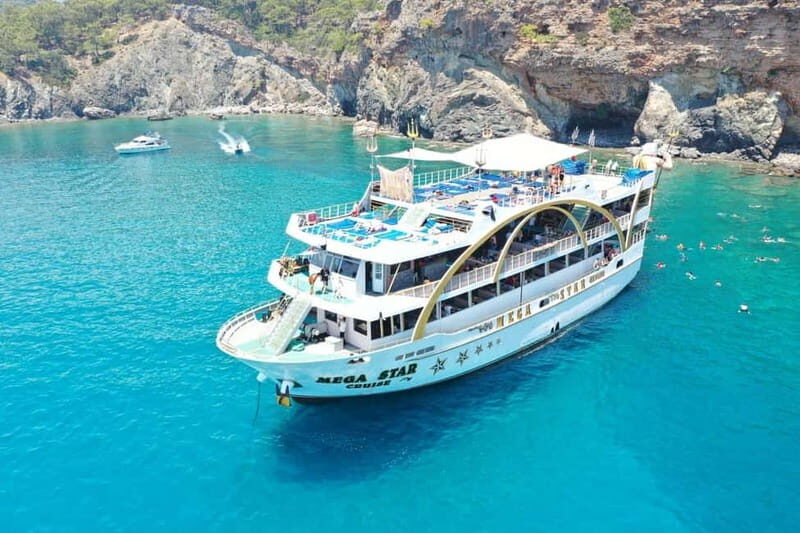 Antalya/Kemer Megastar Boat Trip w/Lunch & Hotel Pickup - Key Points