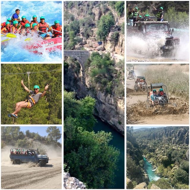 Antalya: Rafting Jeep Buggy&Quad Safari zipline canyon visit - The Value for Money