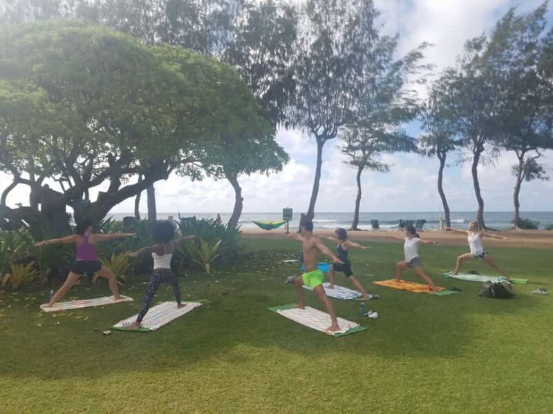 At the Kauai Shores Hotel: Kauai Yoga on the Beach Class - Key Points