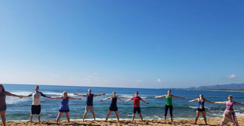 At the Kauai Shores Hotel: Kauai Yoga on the Beach Class - The Experience of Yoga on Kauai’s Beach