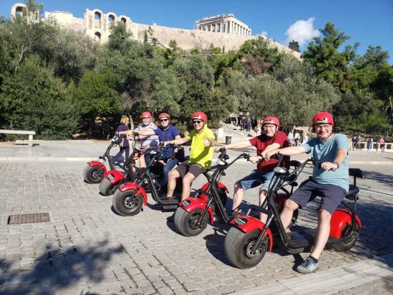 Athens: Acropolis Parthenon Guided Scooter Tour - Wandering Through Athens on an E-Scooter