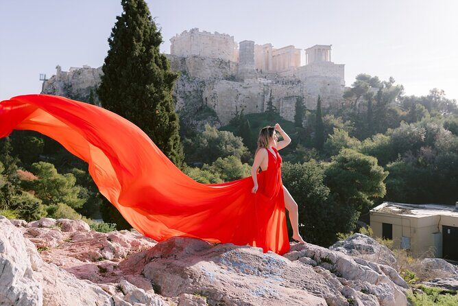 Athens Flying Dress Photo Shoot with a Professional Photographer - What’s the Experience Like?