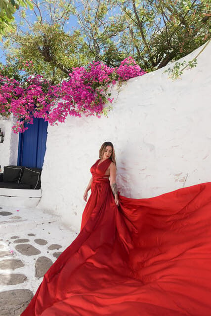 Athens Flying Dress Photoshoot - Key Points