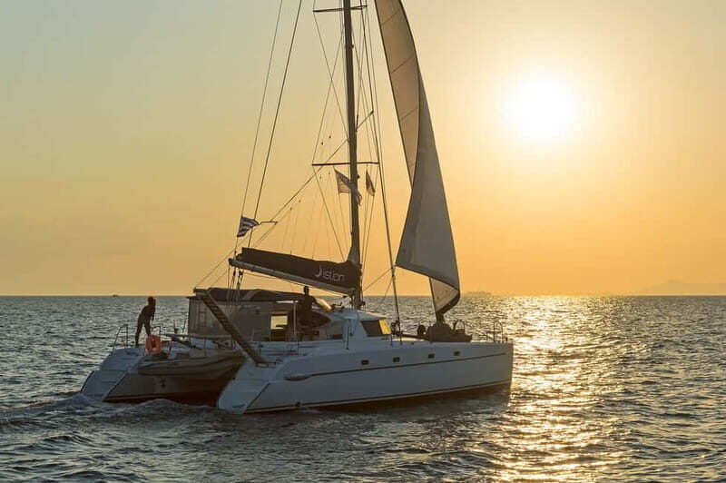 Athens: Half-Day Sunset Catamaran Cruise with Meal & Drinks - Key Points